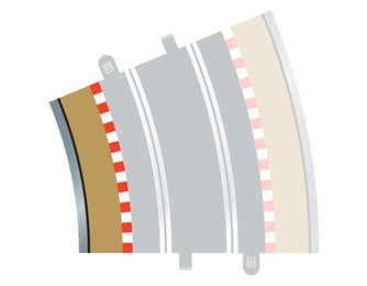 SCALEXTRIC Inner Border Curve Rad-4 22.5deg 4pcs - C8282
