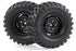 HSP 1.9in RC4 Soft Off-Road Crawler Tyres on Black Wheels 2pcs - HSP-68164