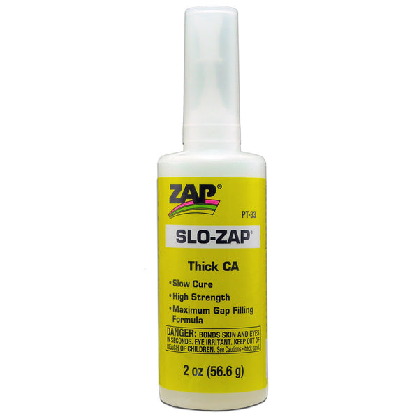 SLO-ZAP Yellow Thick CA Glue 2oz - PT-33