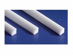 EVERGREEN 1.0x350mm Styrene Quarter Round Rod White 5pcs - EG247