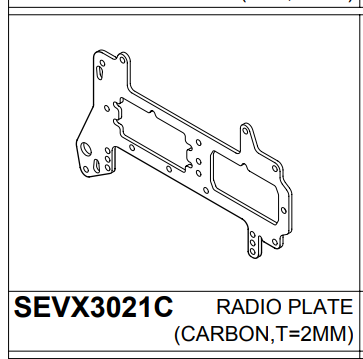 GV Radio Plate Carbon Fibre suit BV1 - SEVX3021C