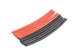 TORNADO 3mmD Heat Shrink Red & Black 10cm 5pcs/ea - TRC-1502-3