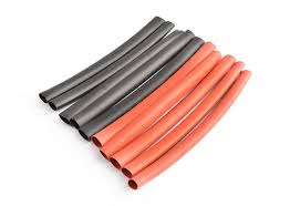 TORNADO 6mmD Heat Shrink Red & Black 10cm 5pcs/ea - TRC-1502-6