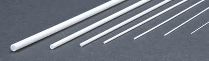 EVERGREEN 5.5ODx350mm Styrene Tube White 3pcs - EG227