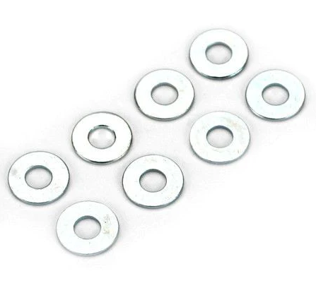 DUBRO 3mm Flat Washers 8pcs - DBR2109