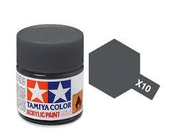 TAMIYA X-10 Gunmetal Mini Acrylic 10ml - 81510