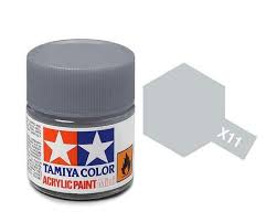 TAMIYA X-11 Chrome Silver Mini Acrylic 10ml - T81511