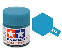 TAMIYA X-14 Sky Blue Mini Acrylic 10ml - 81514