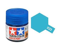 TAMIYA X-23 Clear Blue Mini Acrylic 10ml - T81523
