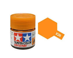 TAMIYA X-26 Clear Orange Mini Acrylic 10ml - T81526