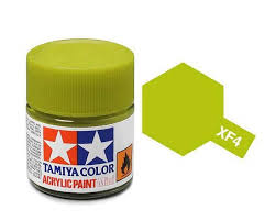 TAMIYA XF-4 Yellow Green Mini Acrylic 10ml - 81704