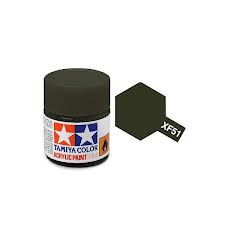 TAMIYA XF-51 Khaki Drab Mini Acrylic 10ml - 81751