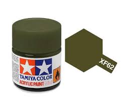 TAMIYA XF-62 Olive Drab Mini Acrylic 10ml - T81762