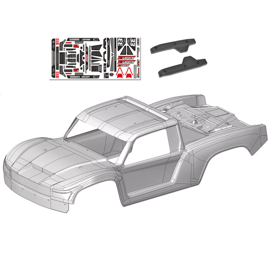 TEAM CORALLY Clear Body Shell Set suit Shiroi - C-00180-1252