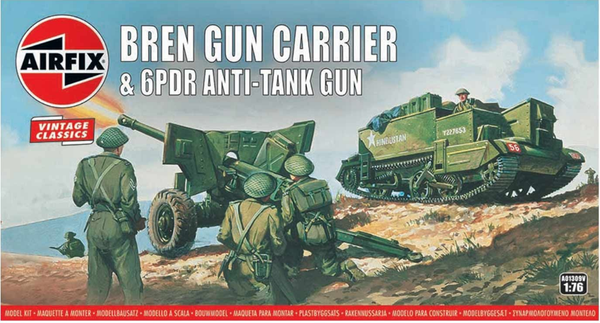 AIRFIX Bren Gun Carrier & 6-PDR Anti Tank Gun 1:76 - A01309V
