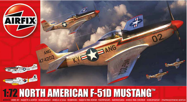 AIRFIX North American Mustang F-51D 1:72 - A02047A