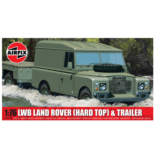 AIRFIX Land Rover LWB Hard Top w/ Trailer 1:76 - A02324