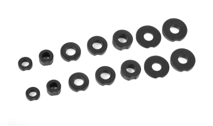 TEAM CORALLY Suspension Arm Shim Set 14pcs - C-00180-055