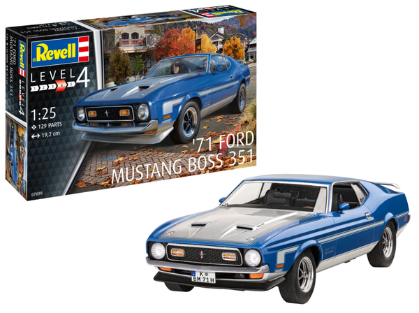 REVELL 1971 Ford Mustang Boss 351 1:25 - 07699