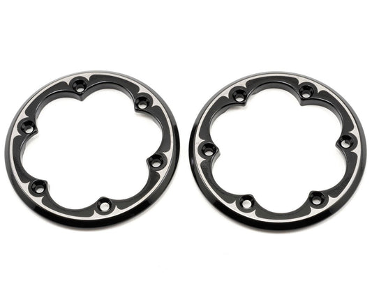AXIAL 2.2in VWS Beadlock Ring Black/ Chrome suit XR10 2pcs - AX08069
