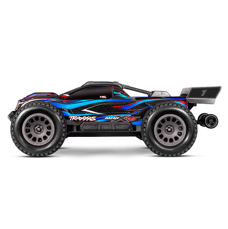 TRAXXAS Mini XRT Blue VXL-3S w/ Lipo Battery & Charger - 108076-1BLUE