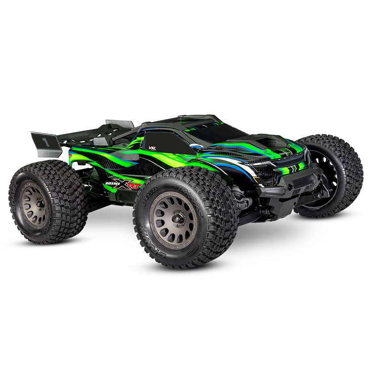 TRAXXAS Mini XRT Green VXL-3S w/ Lipo Battery & Charger - 108076-1GRN