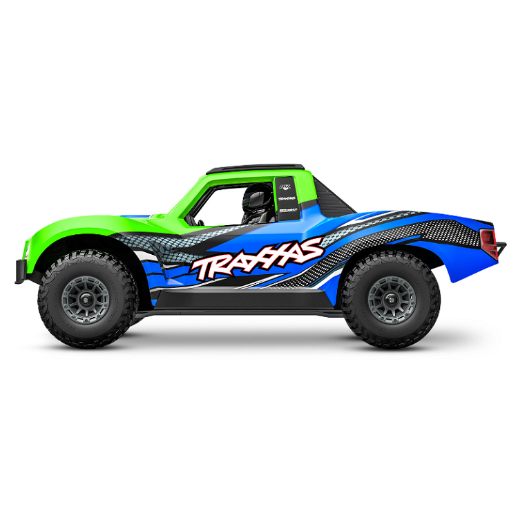 TRAXXAS Mini Slash Green BL-2S w/ 2.4Ghz Radio, Lipo Battery & Charger - 108164-1GRN