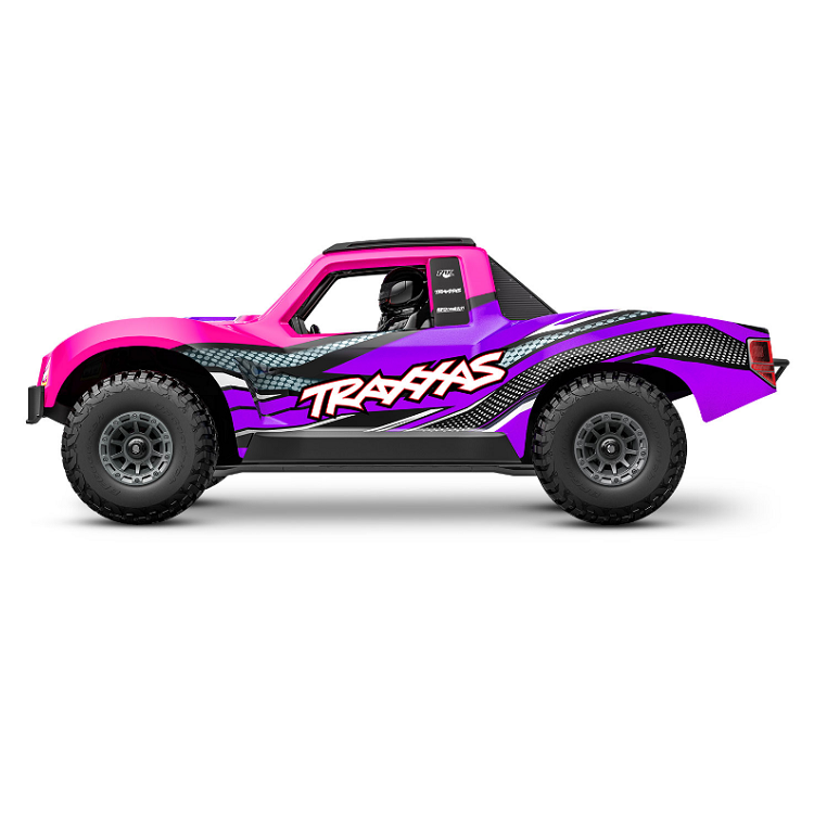 TRAXXAS Mini Slash Pink BL-2S w/ 2.4Ghz Radio, Lipo Battery & Charger - 108164-1PINK