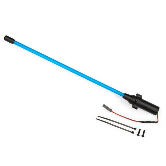 TRAXXAS Blue LED Whip Light w/ Flex-Tech Mount 1pc - 10992-BLUE