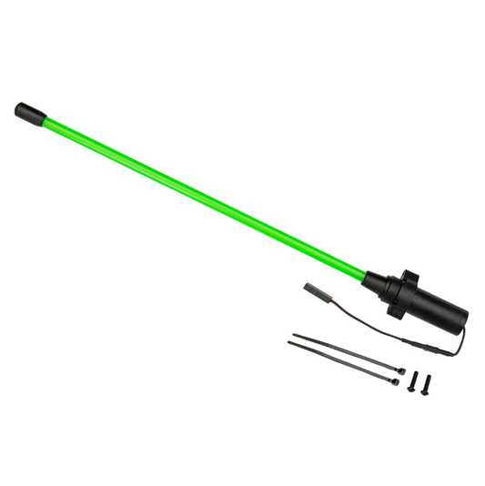 TRAXXAS Green LED Whip Light w/ Flex-Tech Mount 1pc - 10992-GRN