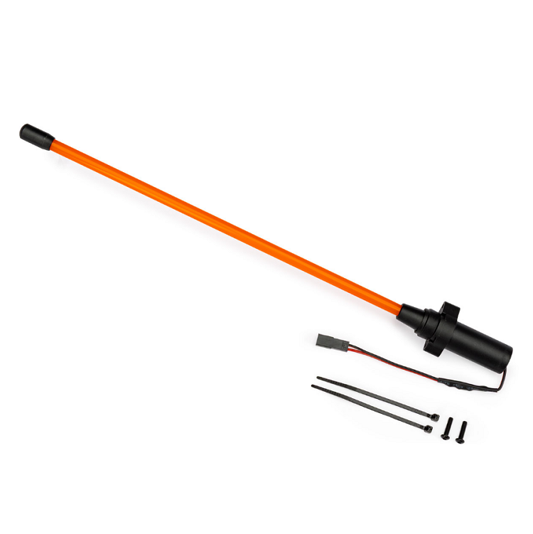 TRAXXAS Orange LED Whip Light w/ Flex-Tech Mount 1pc - 10992-ORNG