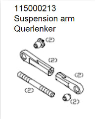 ANSMANN Rear Upper Suspension Arms suit Virus 2pcs - C115000213
