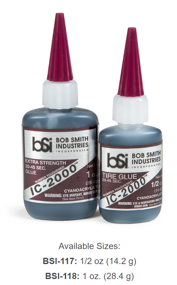 BSI IC-2000 Rubber Toughened CA Glue 15ml - BSI117