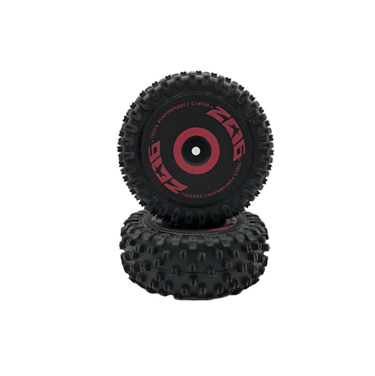 WLTOYS Fr Knobbly Wheel and Tyre Set 2pcs - WL124016-2013