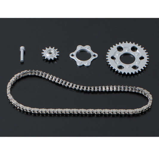 TAMIYA Metal Chain & Sprocket Set suit 1:12 RC166 GP Racer - 12633