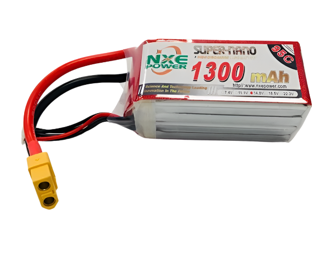 NXE 1300mah 14.8V 95C 4S Lipo Battery SC XT60 - 1300SC954SXT60