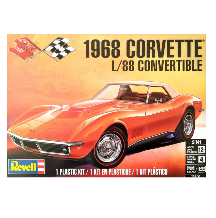 REVELL 1968 Chevrolet Corvette L-88 Roadster 1:25 - 14572