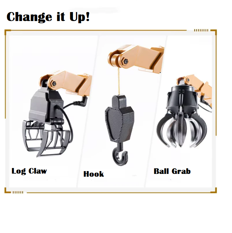 HUINA 1:14 Dump Truck with Arm Loader w/ Radio, Battery and Charger - HN1538