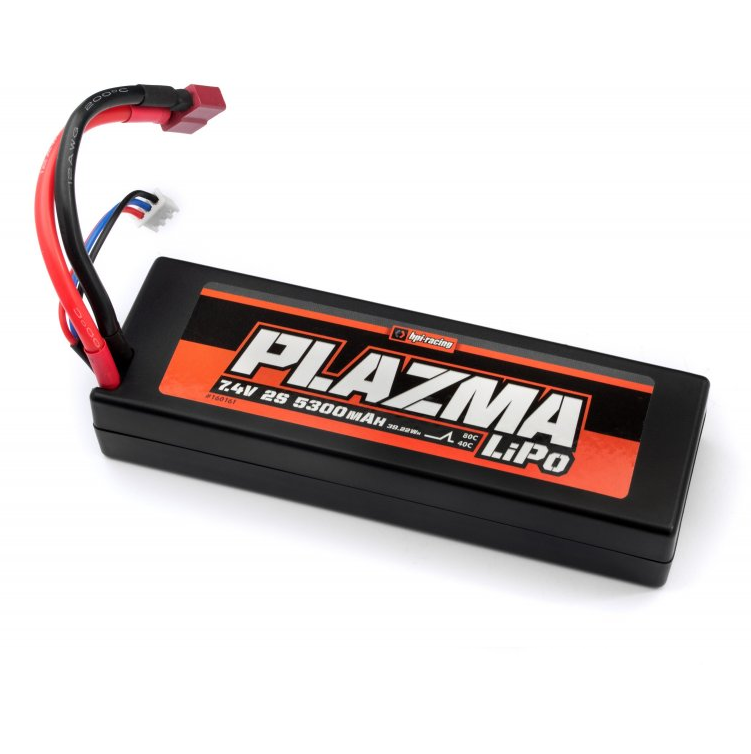 HPI Plazma 5300mah 7.4V 2S 40C LiPo Battery w/ Deans Plug - HPI-160161