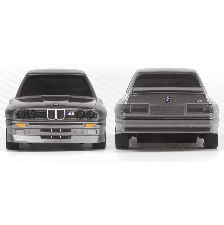 HPI 1:64 1989 BMW M3 E30 Dark Silver Nano-TTR RTR RC Car - HPI-160991
