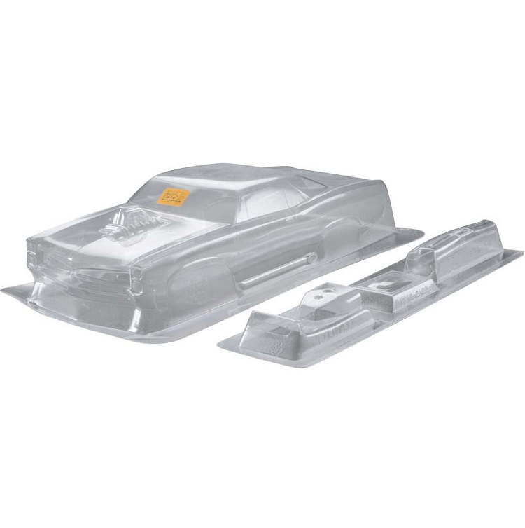 HPI 1967 Pontiac GTO Clear 1:8 MT Body Shell - HPI-17000