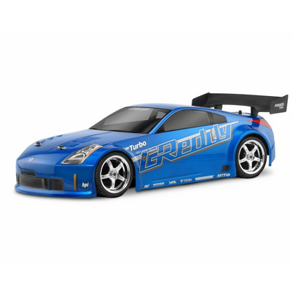 HPI Nissan 350Z Greddy Twin Turbo Clear 200mm Body Shell - HPI-17518