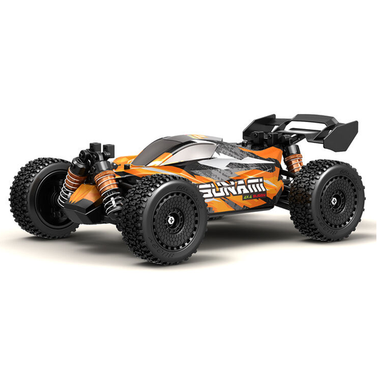 TSUNAMI 1:18 Orange 4WD Buggy IPX4 w/ 2.4ghz Radio, Battery and Charger - TRC-18-61