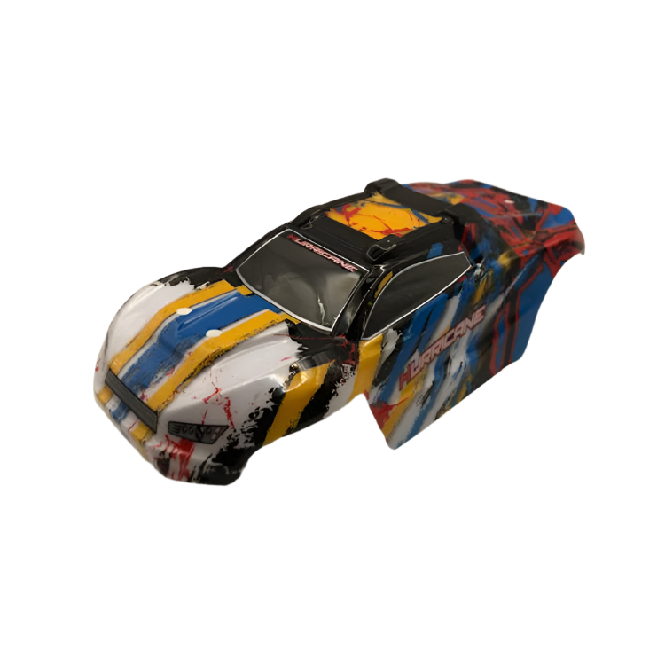 TRC 1:18 Red/ Blue/ Yellow Hurricane Body Shell - TRC-18324-BODY