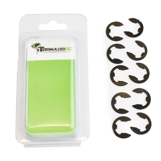TORNADO 2.5mm E Clips 10pcs - TRC-2.5MMECLIP