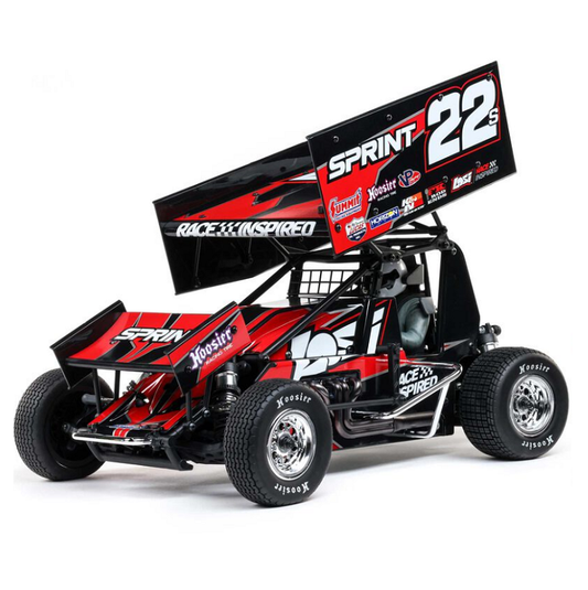 LOSI 22S Sprint Car Red 1:10 2WD w/ 2.4Ghz Radio, Battery and Charger - LOS-2359