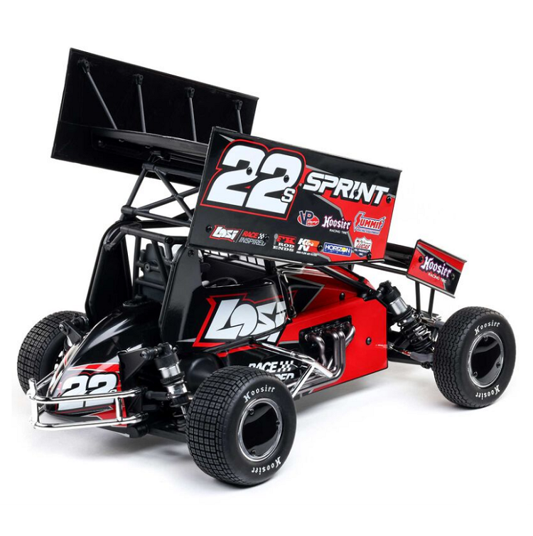 LOSI 22S Sprint Car Red 1:10 2WD w/ 2.4Ghz Radio, Battery and Charger - LOS-2359