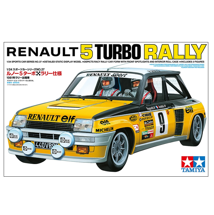 TAMIYA Renault 5 Turbo Rally 1:24 - 24027