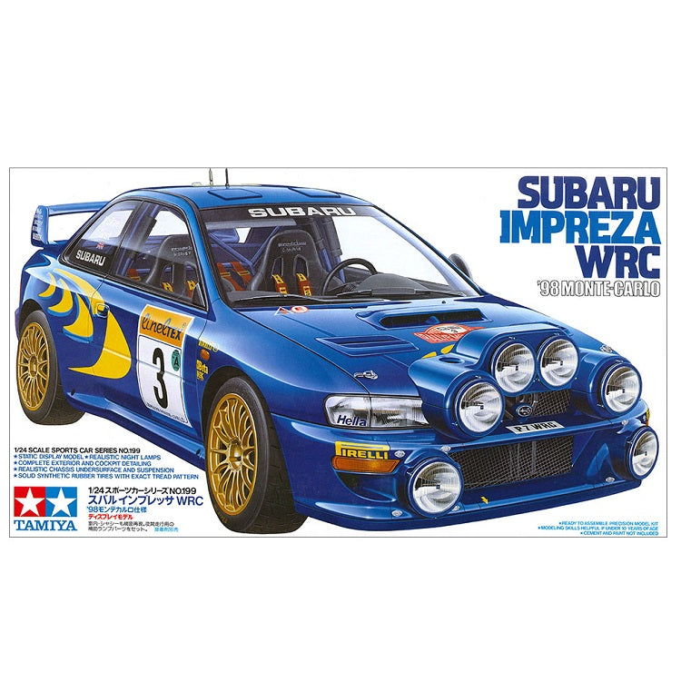 TAMIYA 1998 Monte-Carlo Subaru Impreza WRC 1:24 - 24199