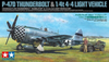 TAMIYA Republic P-47D Thunderbolt Bubbletop w/ 1/4 Ton 4x4 Light Vehicle 1:48 - 25214